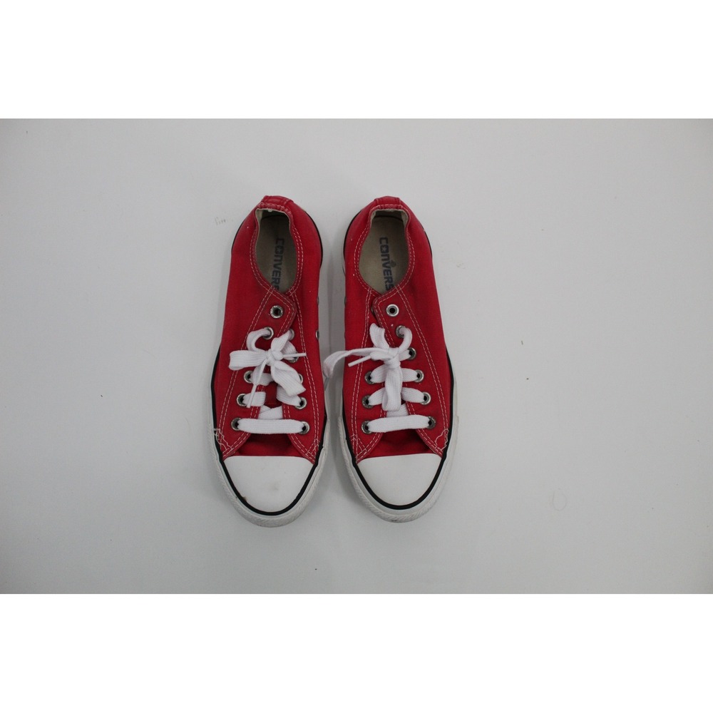 Converse Chuck Taylor All Star Low Top Red Canvas Sneakers M9696 Mens 7 Womens 9